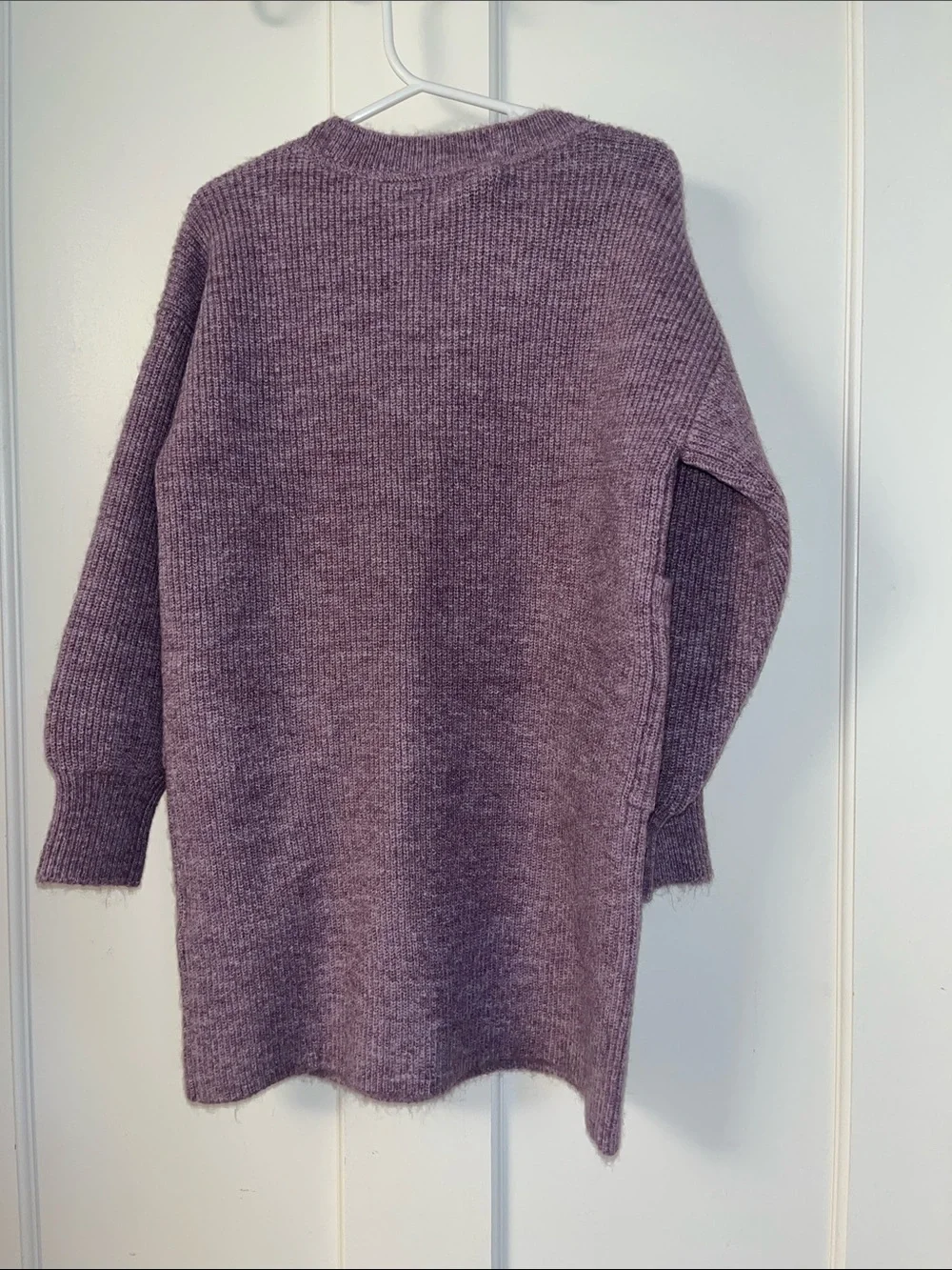 GAP Lilac/Purple Knit Pullover Dress with Front Pockets